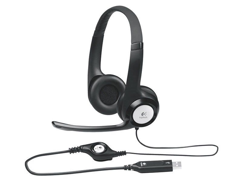 Headset Logitech H390 con Micrófono y Cable (Negro)