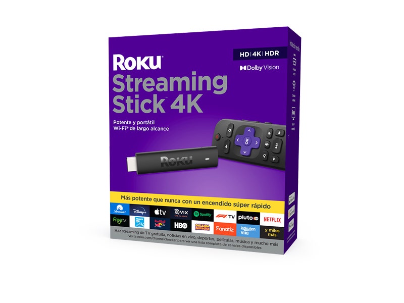 Roku® Streaming Stick® 4K | Dispostivo de Streaming con control remoto