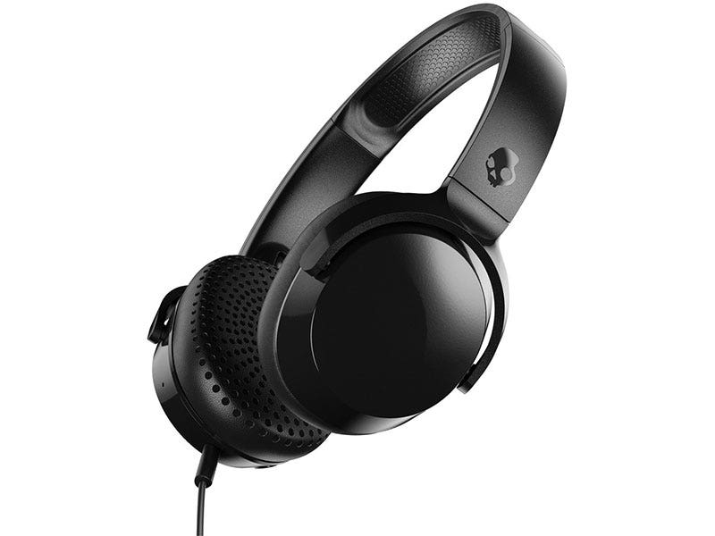 Audífonos Skullcandy Riff On-Ear Alámbricos con Micrófono (Negro)