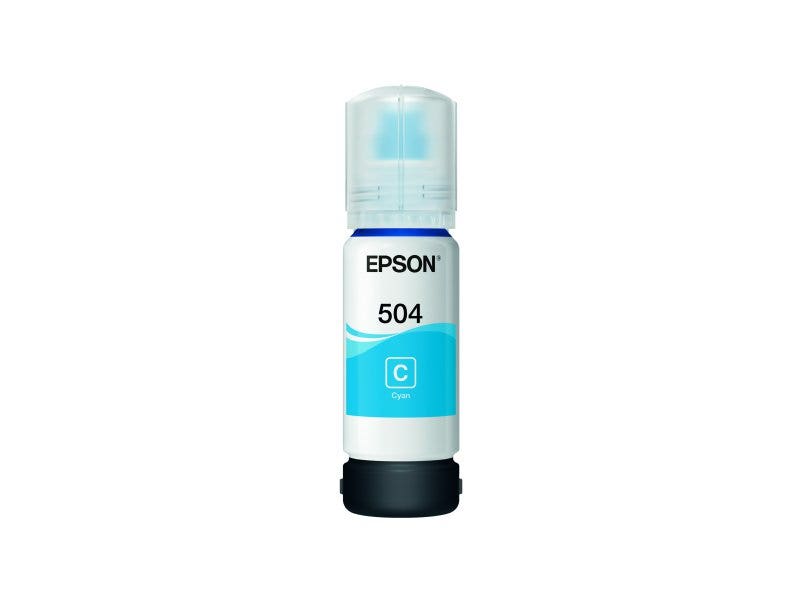 Botella de Tinta Epson T504 220 Color Cyan para Impresoras L4160 y L4260